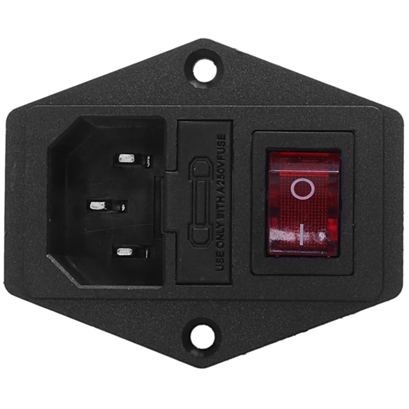 3 Pin IEC320 C14 входной модульный Штепсель выключатель с плавким предохранителем
