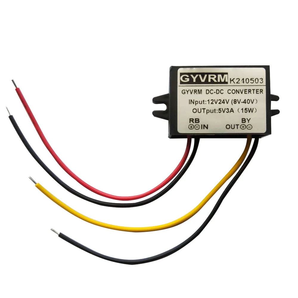 Портативный Профессиональный DC/DC преобразователь Регулятор 12 В/24 В Шаг вниз до 5 5A