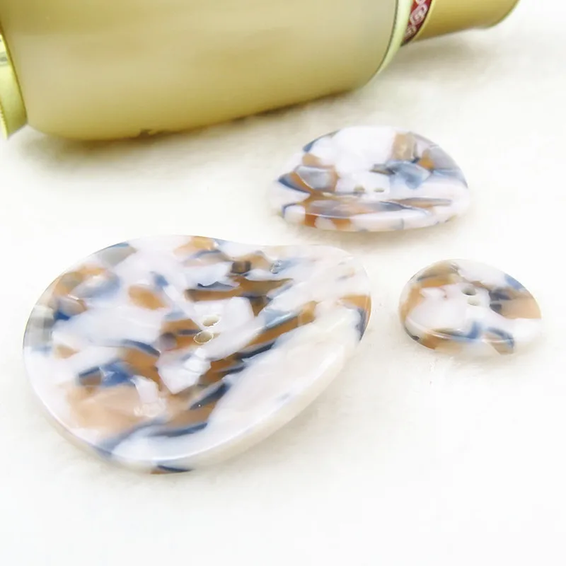 Модные пуговицы для шитья уксусной кислоты полимерные нестандартные/круглые