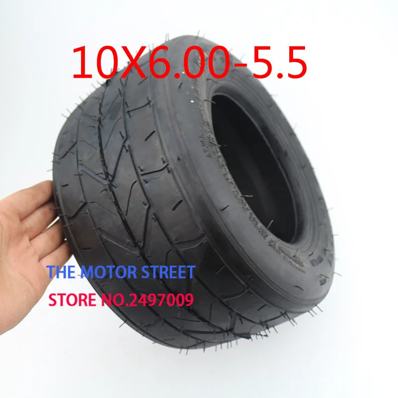 10-дюймовая Расширенная шина 10x6.00-5.5 бескамерная для мотоцикла wheel 10x6.00-5 5 вакуумной