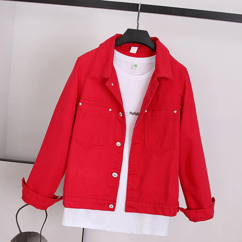Женское базовое пальто Джинсовая куртка 2021 Женская осенне зимняя джинсовая