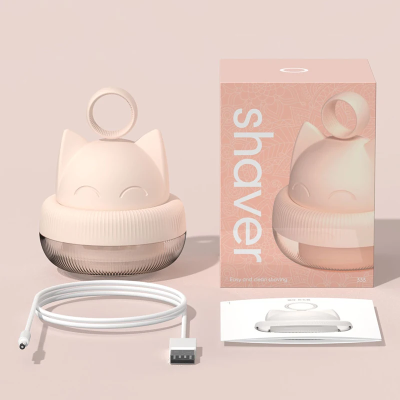

Lint Remover Electric Ball Trimmer Clothes Hair Clipper Remover Portable Cute Cat Shaped Shaving for Sweater Quilt 3 Life