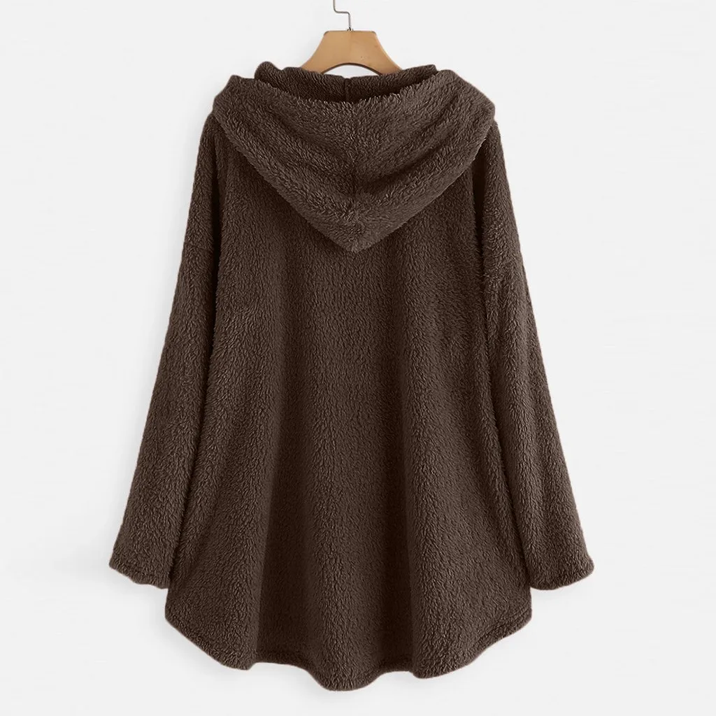 Женские зимние толстовки с капюшоном флис толстовка вышивкой в виде кота Kawaii для