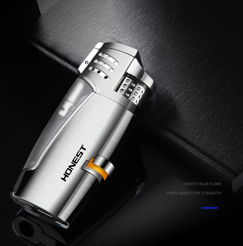 Оригинальный honest с питанием от прикуривателя Заправка Газом три струи пламени