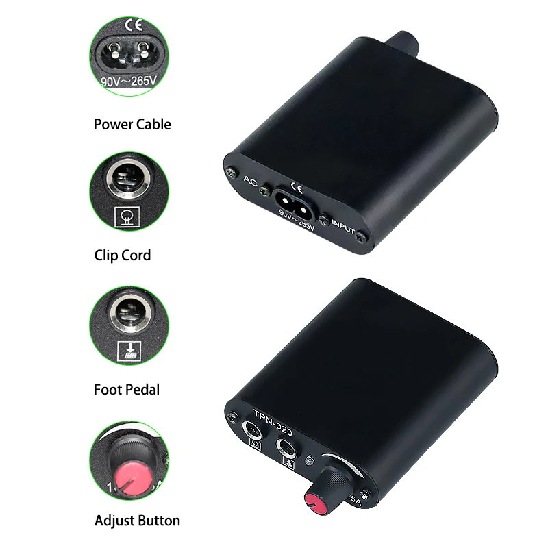 Полный набор аксессуаров для тату машинки ротационный пистолет ручка источник