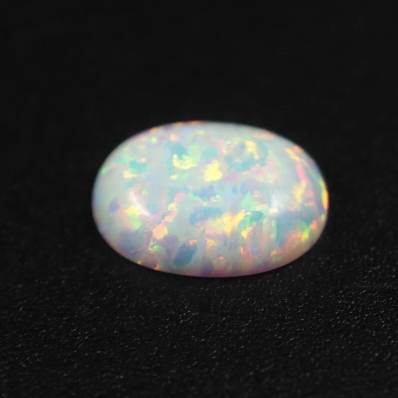 

Lab Created Opal gemstone Oval 18x13mm White Blue Opal flatback cabochon beads stone for ring making