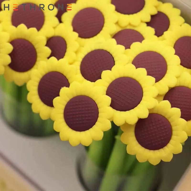 Hethrone 2 шт. желтый солнце подсолнечника письменной форме силиконовая гелевая