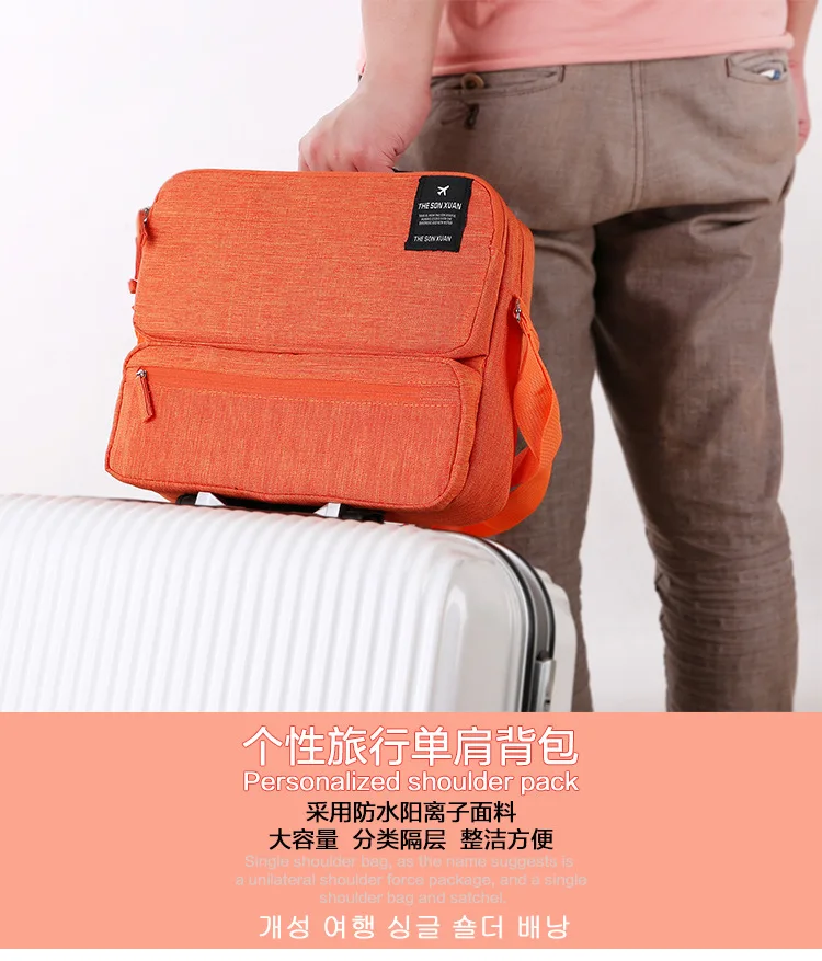 

Computer bag travel large capacity messenger bag large single shoulder bag iPad bag men's and women's multi-layer bag set luggag