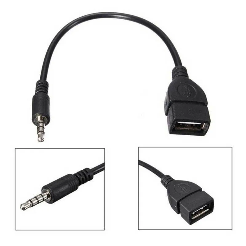 Лидер продаж 2019 Штекерный AUX аудио разъем для USB 2 0 кабель переходник автомобиля| |