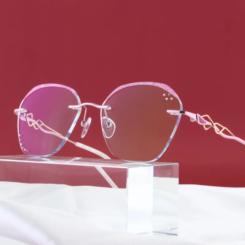 Индивидуальные с алмазной отделкой очки модные для женщин одинаковая