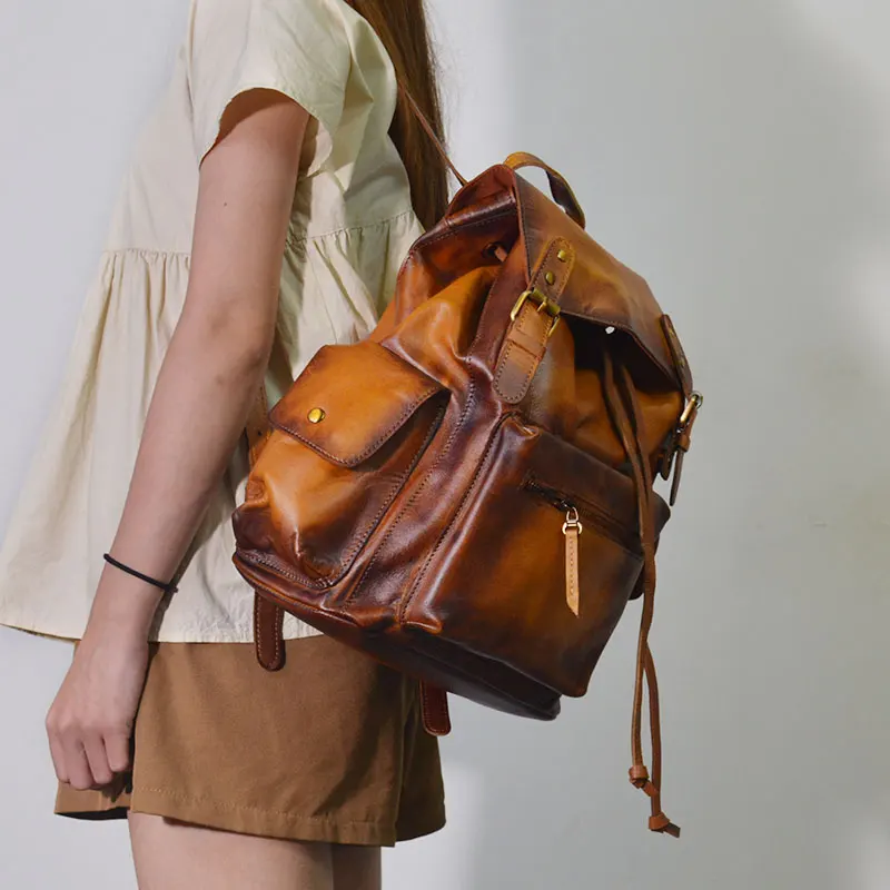 Модный женский рюкзак из мягкой кожи женские школьные рюкзаки замши