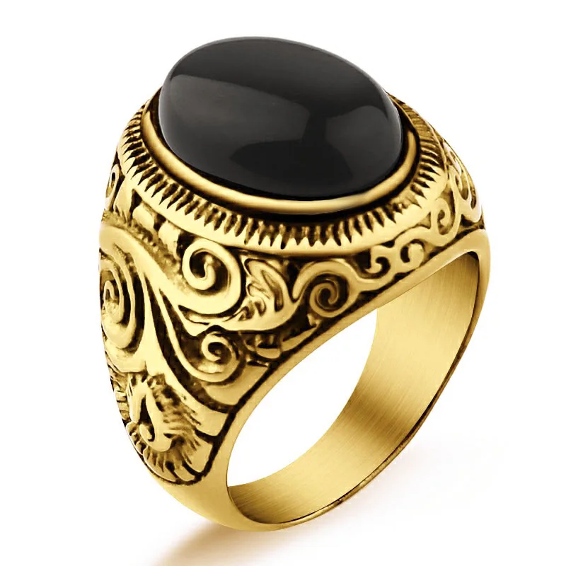 Valily Jewelry женские кольца синего цвета с украшением в виде кристаллов из Властелина Колец Винтаж Nobel дворец кольца для Для мужчин Нержавеющая сталь обручальные кольца золото