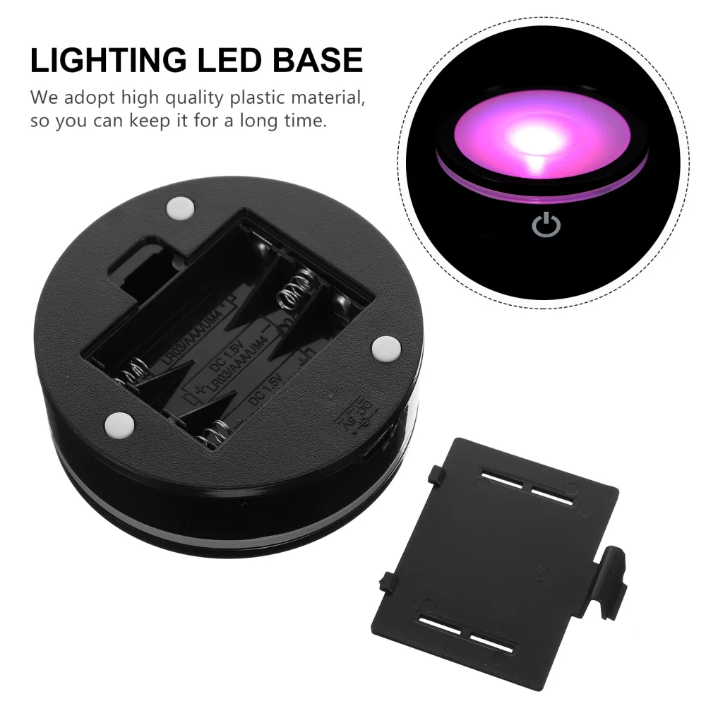 

Touch Sensitive Lamp Base Colorful LED Light Base Lamp Holder (Battery)