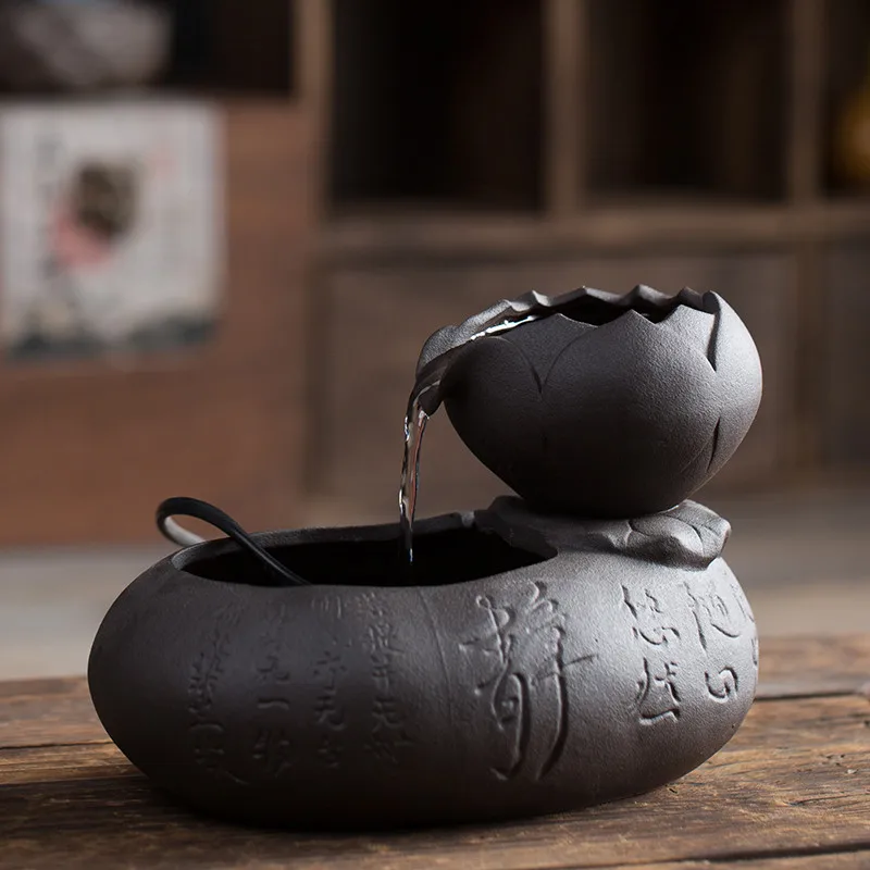 Фэн шуй керамический фонтан с автоматическим циклом ремесло подарок офисное