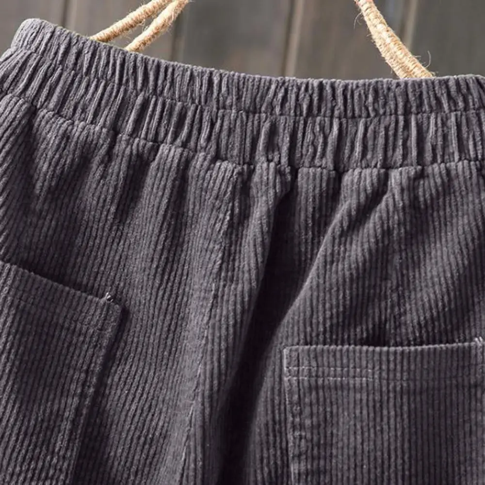 Весна-лето 2020 новые вельветовые брюки для женщин Повседневные Удобные с