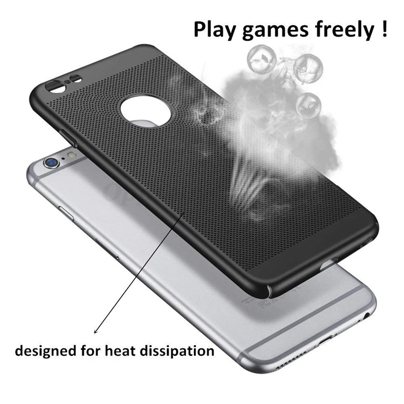 Чехол для телефона с диссипацией дыхания для iPhone X 7 6 6s Plus Роскошный ультратонкий жесткий ПК ковер Кок Капиньяс Телефонток iPонX он.