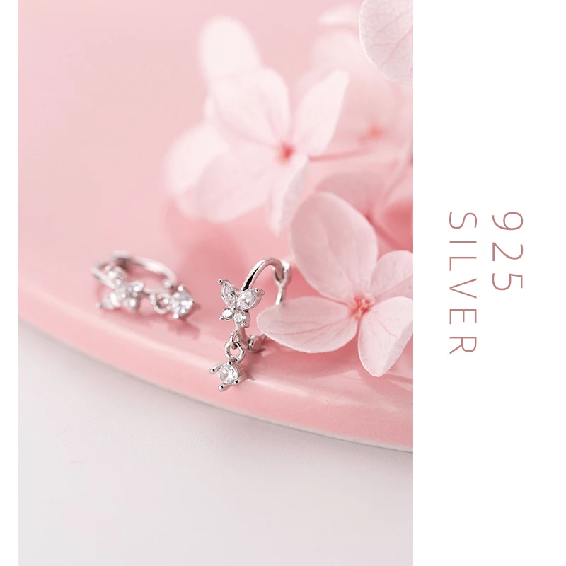 Colusiwei яркие серьги кольца с бабочкой для женщин ослепительно ясно камень CZ