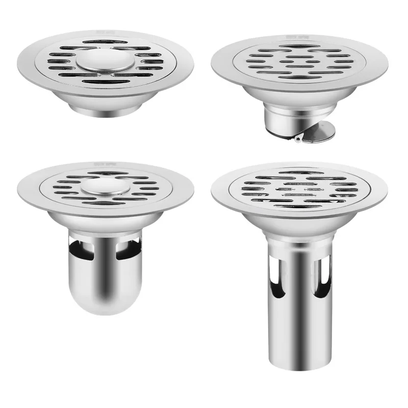

Round floor drain, washing machine stainless steel floor drain cover, deodorizer, large displacement floor drain core