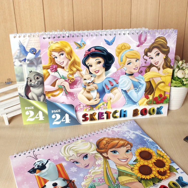 Книга с мультипликационной катушкой Frozen A4 записная книжка Микки и Минни альбом