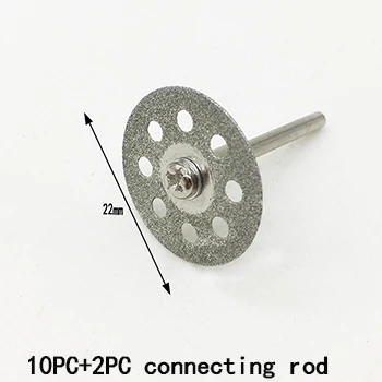 22mm YEODA алмазная пила Лезвие Резки микро диск для роторной Терка пластина Циркулярный диск Циркулярный алмазный лезвие аксессуары - Цвет: 22mm