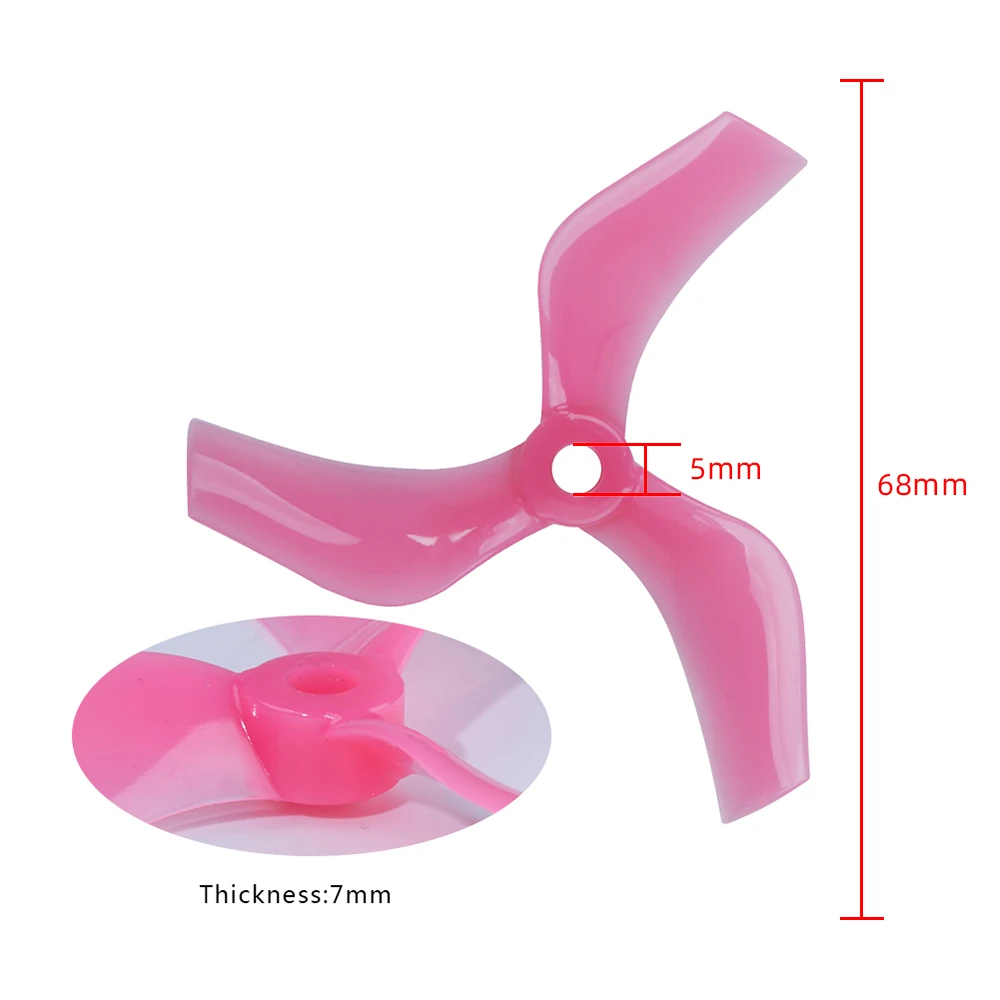 12 пар24 шт gemfan 75 мм тройной пропелл