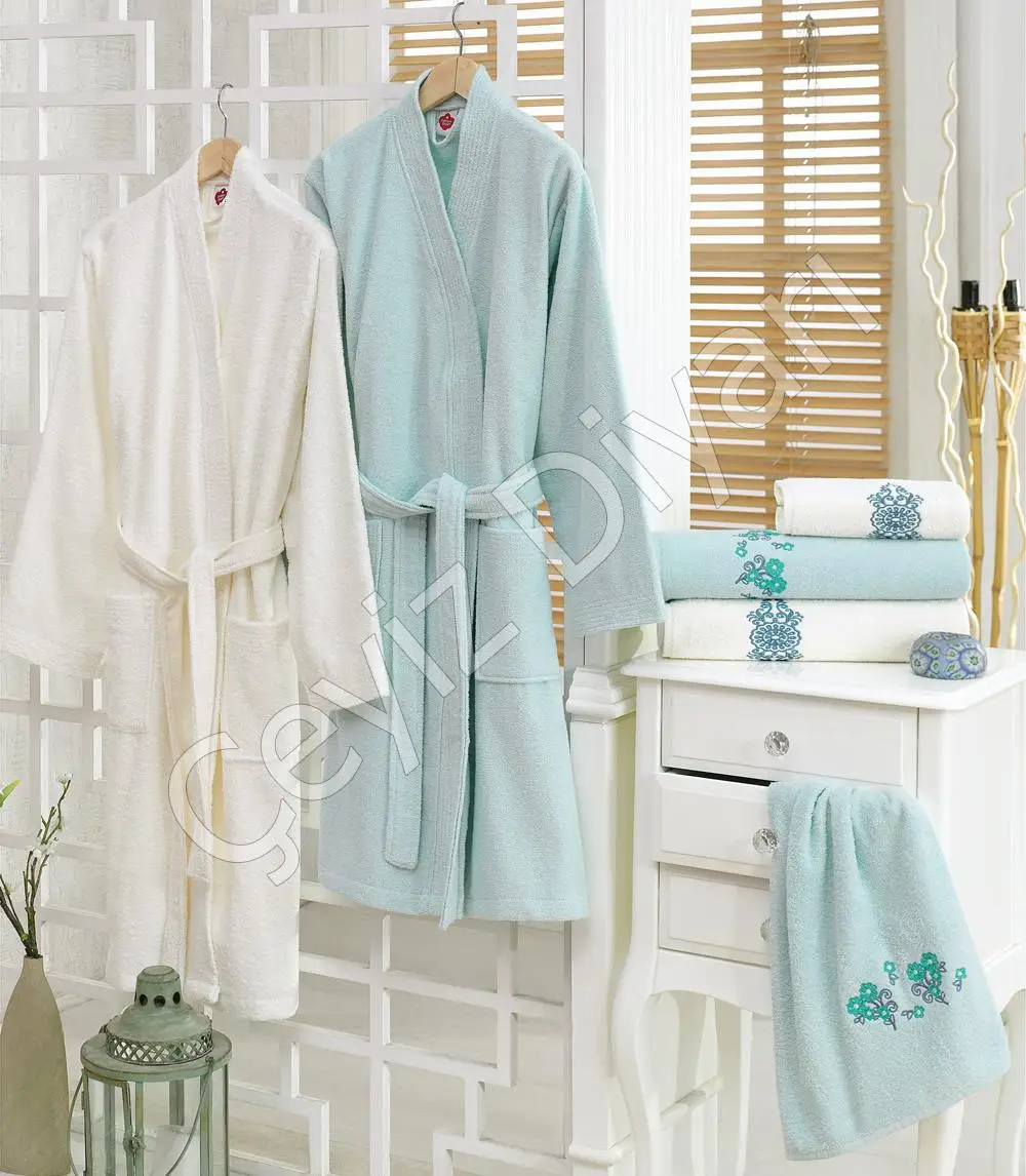 

Cotton Box Family Robe Kit Embroideried