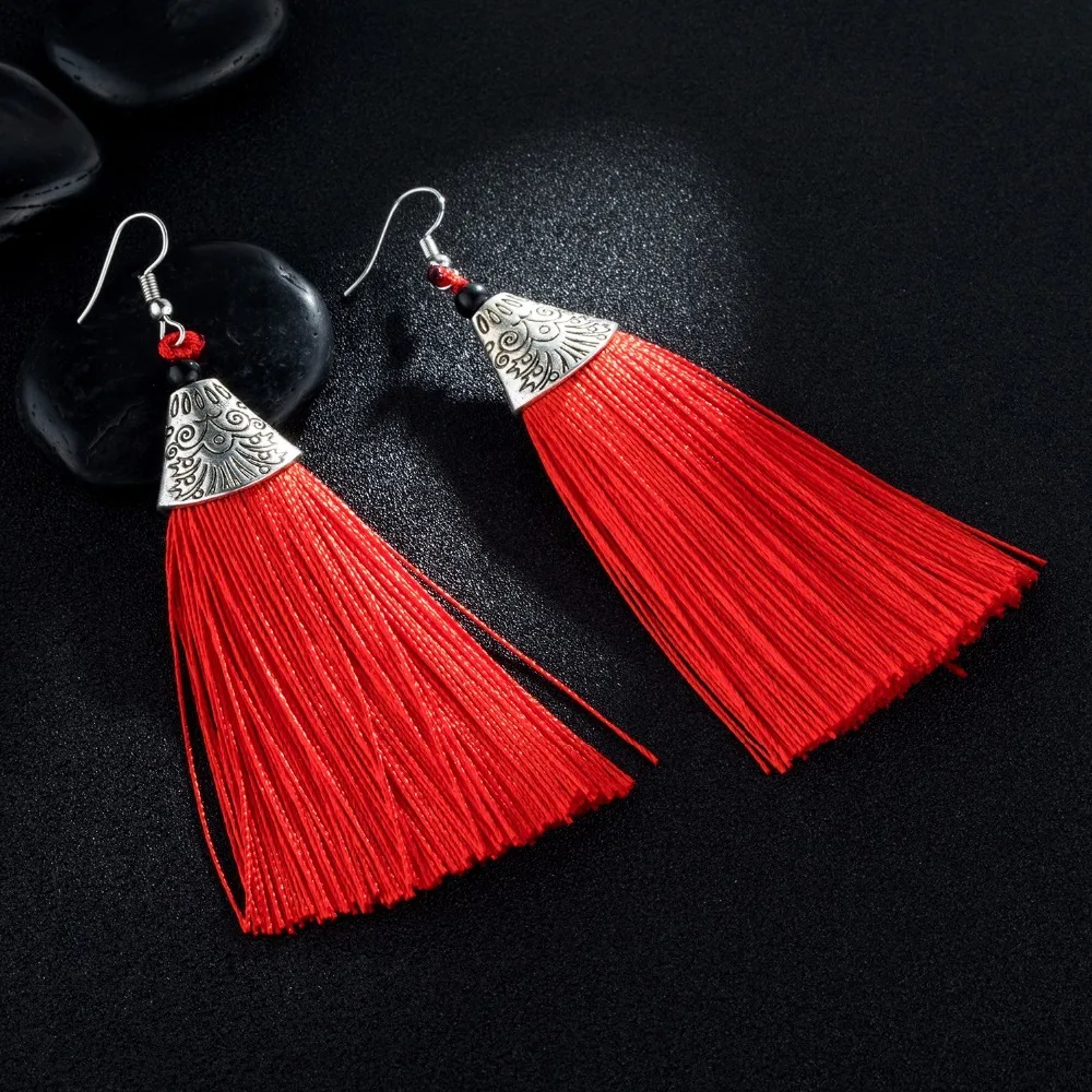 Abdo новые серьги с кисточками Boho богемные длинные преувеличенные для женщин