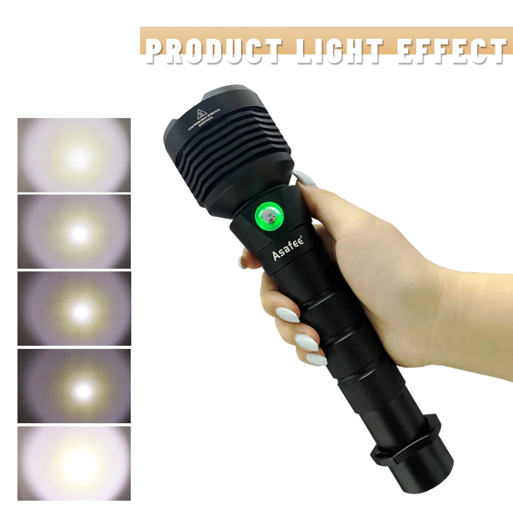 구매 XHP70.2 강력한 LED 다이빙 손전등 슈퍼 밝은 30W 수중 60M 토치 IPX8 방수 XHP70 다이빙 램프 랜턴