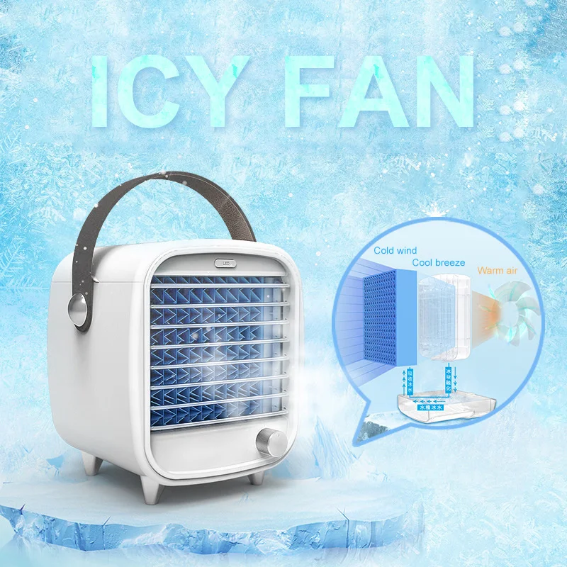 Air Conditioning Fan Three-layer Refrigeration Desktop USB Integrated Humidifying Fans Mute Noise Reduction High Quality FS33
