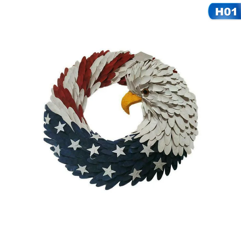 

American Eagle Wreath Keep America Great - Patriotic Wreath for Front Door Election Vote President Home Decor USA 2020