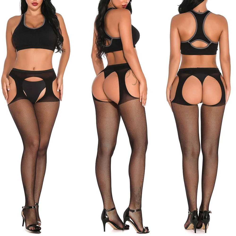 Сексуальные полые чулки на подтяжках для женщин модные женские кружевные