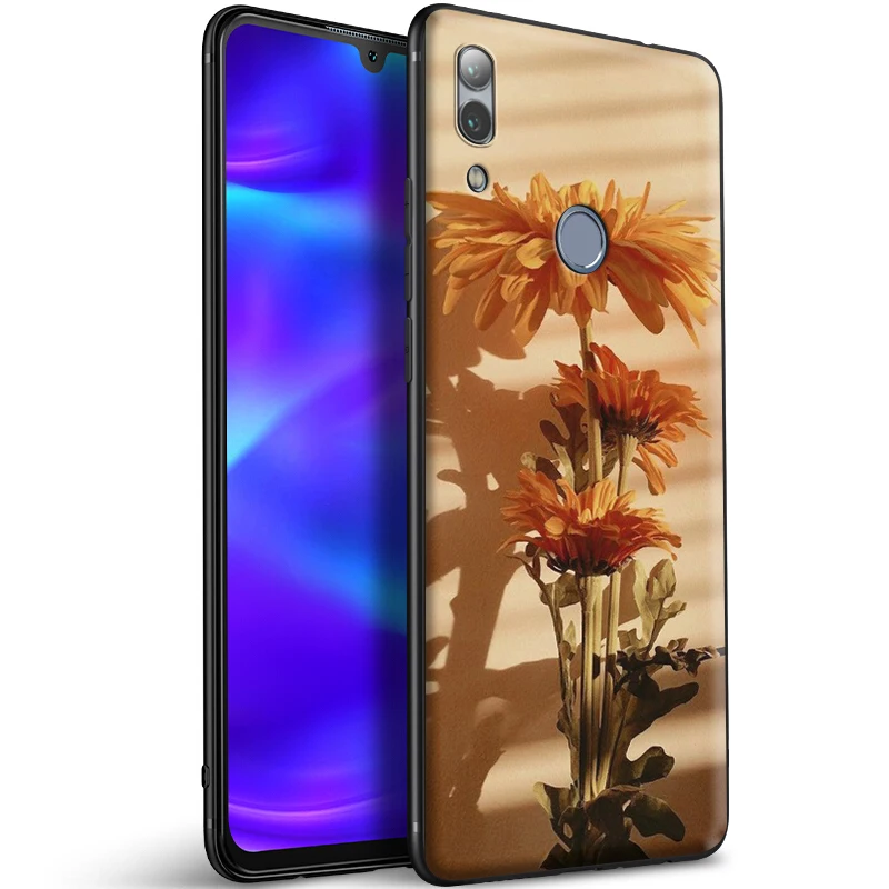 Красивый желтый подсолнух эстетический силиконовый чехол для Huawei Honor V30 30 8 8A 8X 8C 9