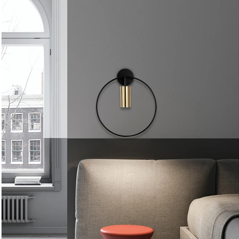 Простая Современная прикроватная настенная лампа для спальни гостиной коридора