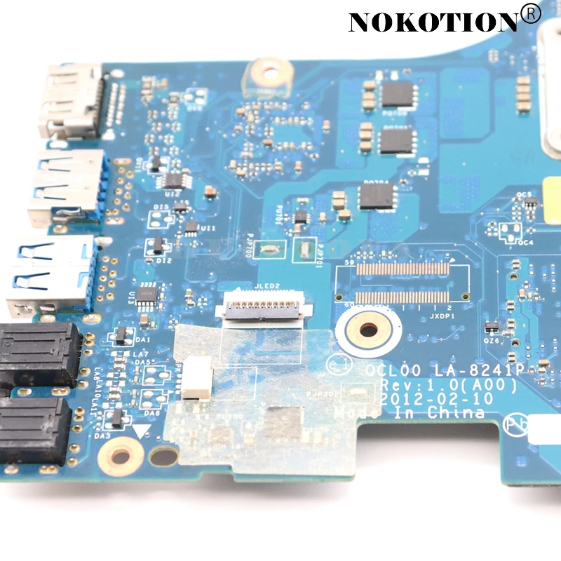 NOKOTION материнская плата для ноутбука Dell Inspiron N5520 15R 5520 QCL00 LA 8241P CN 06D5DG 6D5DG DDR3 HD7670M 1