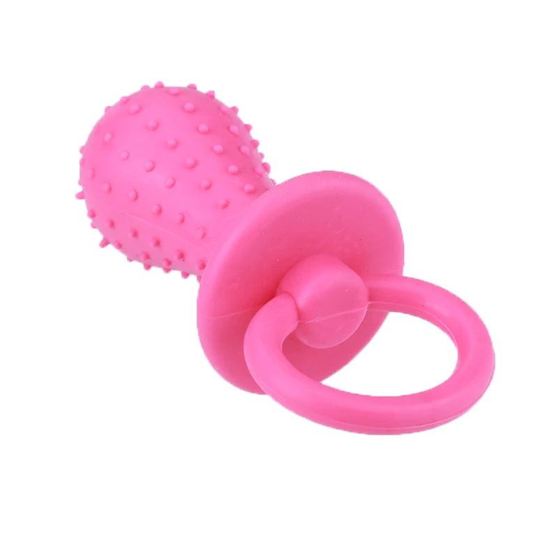 

1PCS Pet Rubber Pacifier Toys Chew Rubber Toys For Baby Cat Puppy Dogs Non-Toxic Tooth Cleaning Tool Funny Interactive Game Toy