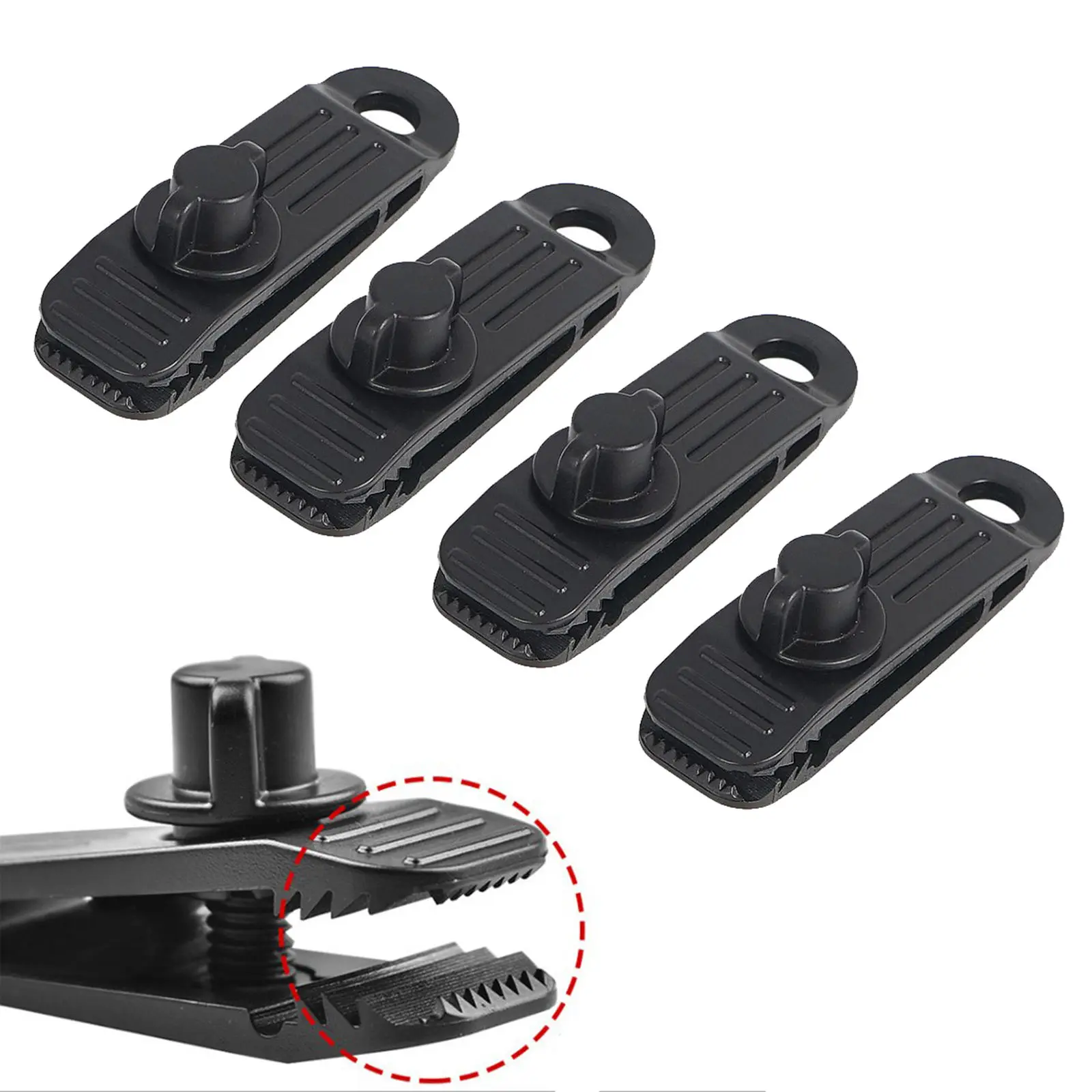 

4 Pieces / Set Heavy Duty Tarp Clips Tent Awning Clamp Car Boot Cover