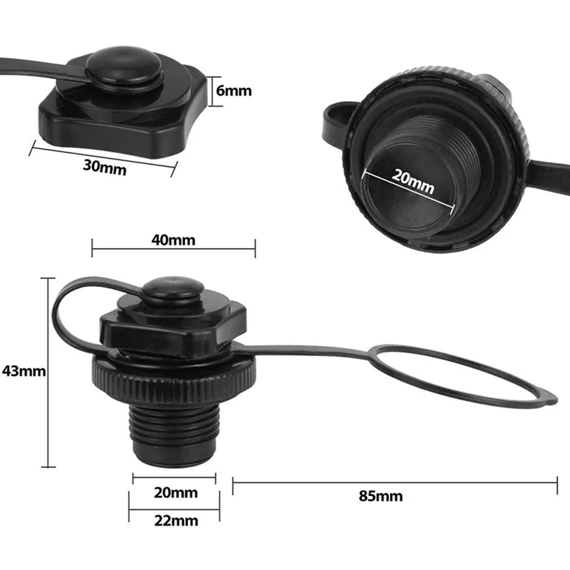 Сменный клапан Boston универсальный пневматический для надувного бассейна лодки
