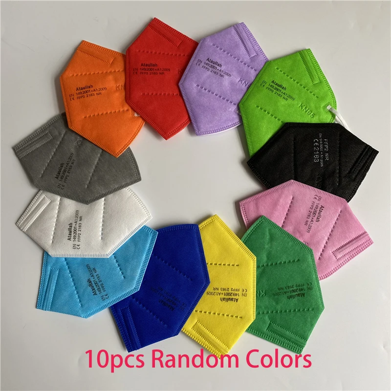 10-200 маски для взрослых ataulлла FFP2 Mascarillas KN95 ffp2reиспользуемый утвержденный FPP2 Защитная 5-слойная маска для лица ffp2mask CE