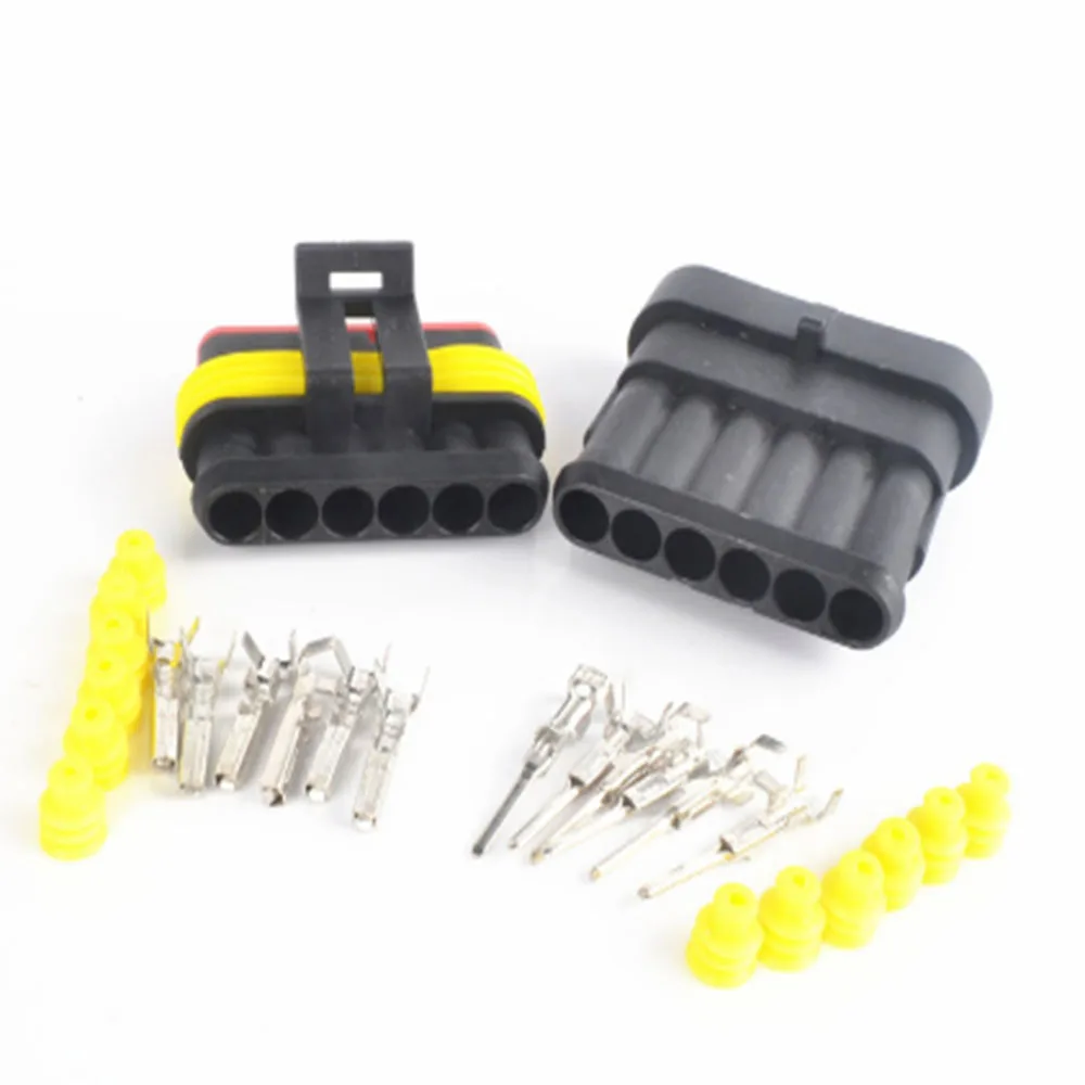 Автомобильный водонепроницаемый разъем 6P HID мужской и женский