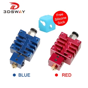 3dsway 3d printer parts high quality all metal hotend kit v6 j hend 0 41 75mm filament bowden extruder for titan mk8 ender3 free global shipping