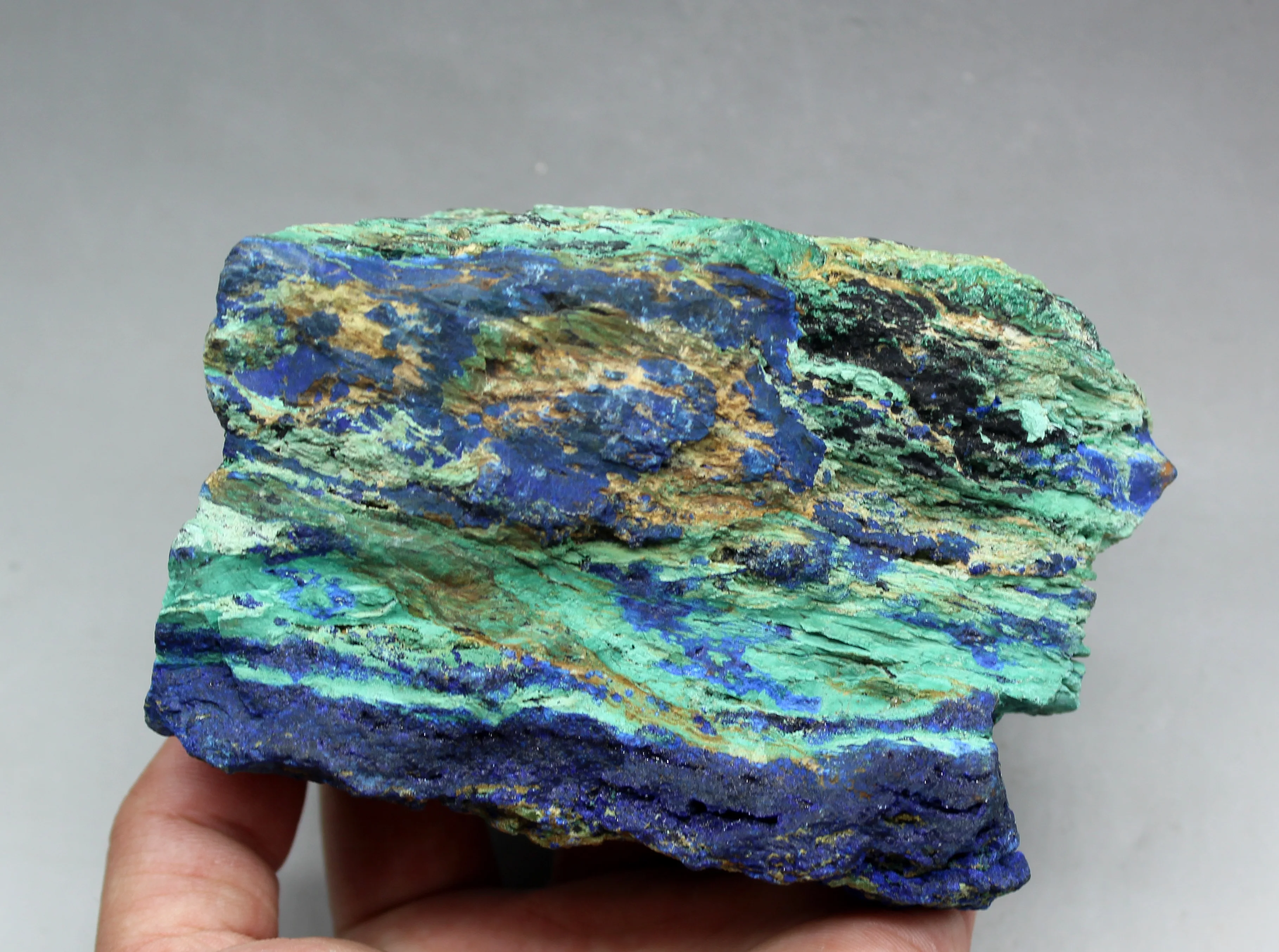 

668g natural Azurite and malachite symbiotic stones and crystals healing crystals quartz gemstones from CHINA free shipping