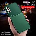 Автомобильный магнитный держатель силиконовый чехол для Samsung Galaxy S21 плюс S20 FE на Samsung Note 20 Ультра S 21 5G кожаный чехол-раскладушка для телефона с отверстиями Coque