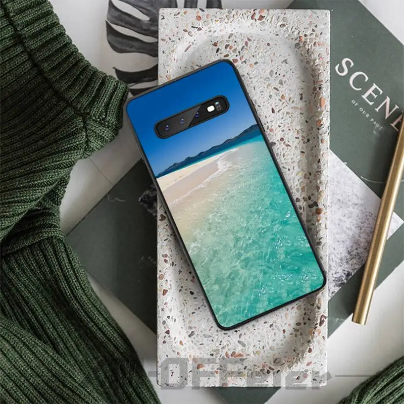 Sea beach nature case coque fundas etui for samsung galaxy A10 A20 A30S A40 A50 A51 A70 A71 note 8 9 10 cases cover | Мобильные