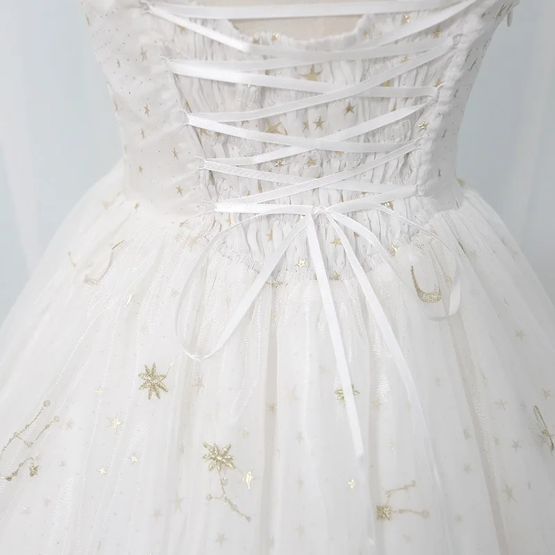 Женское винтажное платье с вышивкой кружевное бантом и высокой талией