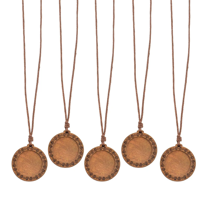 Деревянные Подвески сделай сам 5 шт./лот основа для подвесок 25 мм стеклянный