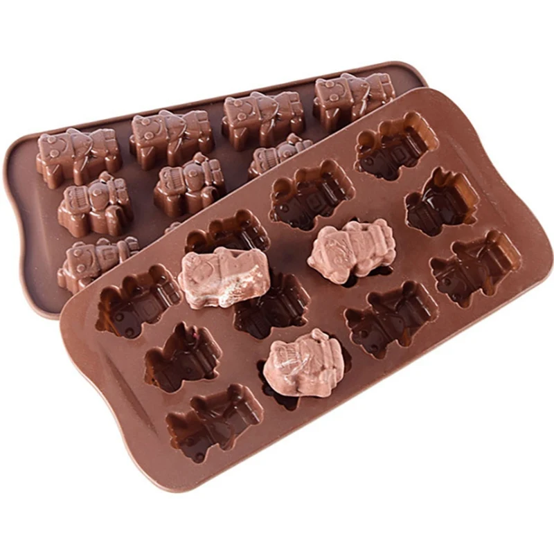 Лидер продаж 3D силиконовая форма в виде милых животных динозавров для украшения