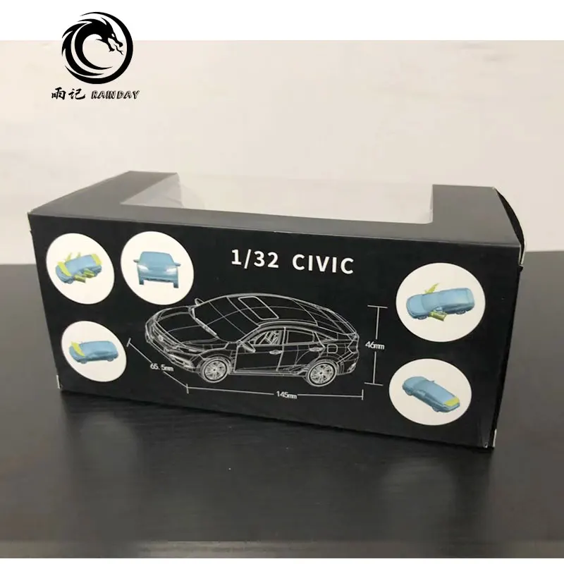 JK 1/32 масштабная модель автомобиля игрушки Япония Honda Civic звук и свет литья под давлением Металл тянет назад модель автомобиля игрушка для подарка, дети, коллекция