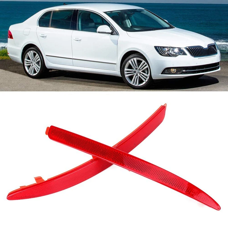 Для Skoda Octavia задний бампер отражатель фонарь стоп сигнала Хвост светильник