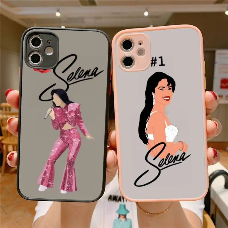 

Selena quintanilla Top Latin artist 90s Phone Case for iPhone X XR XS 7 8 Plus 11 12 13 pro MAX 13mini Translucent Matte Case