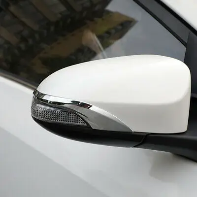 

Chrome Rearview Side Mirror Stripe Cover 2pcs For Toyota Vios Yaris Sedan 19-20